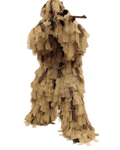 Traje Ghillie de hoja de roble 3D, traje de camuflaje