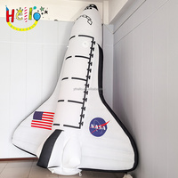 Led Lighting Blow up Air Plane Nasa Dirigeable Accessoires Modèle Navette Thème Espace Décorations Gonflable Étoile Vaisseau Spatial