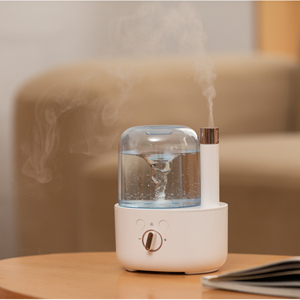Pelembap udara kantor <span class=keywords><strong>1L</strong></span>, rumah tangga kualitas tinggi pelembap udara penyebar Aroma Desktop Double kabut Outlet pelembap aromaterapi - Product Image 3