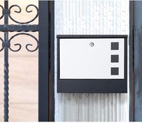 Nouveauté Boîte aux lettres en métal Boîtes aux lettres murales sur mesure Boîte aux lettres extérieure moderne