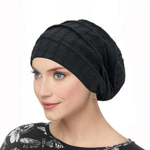 Bonnet chimio extensible doux en gros, couleur unie, bonnet intérieur, hijabs, bonnet musulman, foulards pour la tête, turban, chapeau, bonnets - Product Image 3