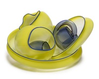 Luxuriöses Wohnzimmer-TV-Möbel mit Handgefertigter Farbglasiertener Murano-Glasschale
