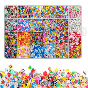 17000 Pcs Salon Nail Decoration 2024 Polymer Clay Sprinkles Mini Nail Charms Strawberry Cute Charms for Nail