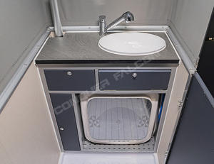 Remorque de voyage tout-terrain à <span class=keywords><strong>double</strong></span> essieu de luxe fournie en usine avec cuisine coulissante pour remorquer <span class=keywords><strong>une</strong></span> <span class=keywords><strong>caravane</strong></span> - Product Image 4