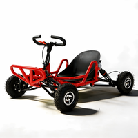 Go Kart Todoterreno de Cuatro Ruedas para Adultos, con Pedales, Motor de Gasolina de 2.2kW, Transmisión por Cadena, para Uso en Parques Infantiles