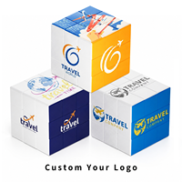 Cube 3x3 personnalisable OEM ODM avec impression UV, n'importe quel logo ou design, jouet promotionnel en plastique ABS, vente en gros