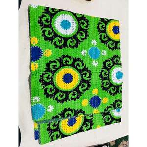 Hand Block Printed Kantha <b>Quilt</b> Cotton Bedspread Made For Elegant Bedroom Decor And Relaxed Everyday Living - Product Image 4