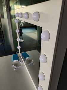 Led specchio per il trucco di luce su misura per la fabbrica di mobili e specchio per il trucco produttore 12 lampadine Led specchio di vanità luce - Product Image 4
