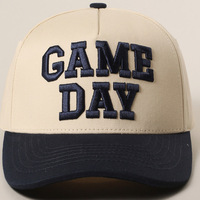 Gorra de Béisbol de Algodón de Cinco Paneles con Bordado 3D Personalizado para el Día del Partido, Ajustable, Unisex, para Hombre y Mujer, OEM