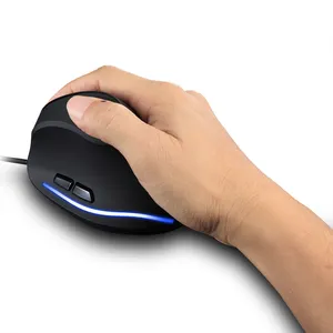 ZELOTES T-20 Wired Vertical Programmable Mouse Ergonomics 7200DPI Gaming Mouse New Arrival Latest Design