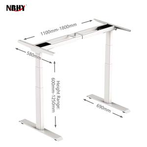 Marco de escritorio de Pie ajustable en altura eléctrica ergonómica de alta calidad Diseño moderno convertible de motor dual - Product Image 5