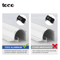 Plafond décoratif Led Lampe Profilé en aluminium Encastré Plâtre Cloisons sèches Éclairage Aluminium Led Canal