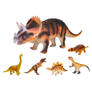 10-12 pouces 6 pièces dans un étui différents types de figurines de dinosaures ensemble réaliste <span class=keywords><strong>vinyle</strong></span> dinosaure jouet pour enfants dino modèle ornemental - Product Image 1