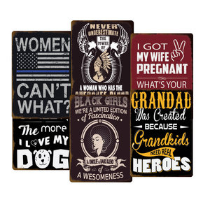Letrero de Metal Retro Personalizado Moderno al por Mayor para Entusiastas, Decoración Rústica Vintage para Garajes, Cuartos de Hombre, Talleres y Bares - Product Image 6