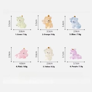 Statuetta in Resina Unicorno Luminoso Dipinta a Mano, Decorazione Fai-da-Te per Cameretta - Product Image 5