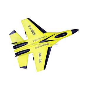 Avion de chasse <span class=keywords><strong>SU</strong></span>-35 Flybear FX-820 2.4G 2CH RC, planeur volant télécommandé - Product Image 1