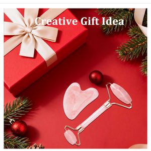 เครื่องมือขูดหน้ากัวซาคริสตัลธรรมชาติ Mushang สำหรับนวดหน้า พร้อมโลโก้สั่งทำบนกล่องบรรจุภัณฑ์ หินกัวซาทรงหัวใจ - Product Image 5