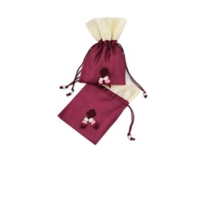 Korean Traditional Cosmetic Pouch Travel Makeup <b>Storage</b> Bag Lightweight Fabric Pouch Drawstring Cosmetic Bag Jewelry <b>Storage</b> - Product Image 5