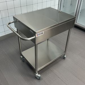 Chariot à déjeuner en acier inoxydable VICTORY roues chariot à condiments pour salle à manger équipement de cuisine pour hôtels restaurants supermarchés - Product Image 4