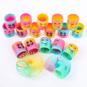 ของเล่นสปริงวงกลมสีรุ้งหลากสีสันสำหรับเด็ก ของขวัญสำหรับเด็ก รับผลิตตามสั่งพร้อมโลโก้ - Product Image 2