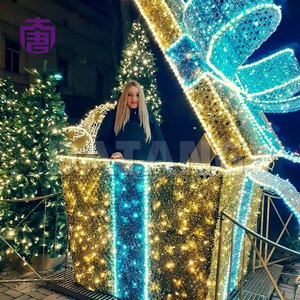 Boîte à lumières LED pour cadeaux de Noël, éclairage de scène nocturne pour intérieur et extérieur, indice de protection IP65, couleur personnalisée, CE ROHS, garantie de 2 ans - Product Image 3