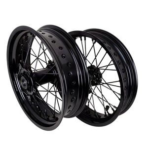 Juego de Ruedas Supermoto OEM Personalizadas de 17 Pulgadas con Buje CNC, Kit de Ruedas para Motocross Compatible con <span class=keywords><strong>EXC</strong></span> SXF SX XC <span class=keywords><strong>125</strong></span>-450 570 CC, Llantas <span class=keywords><strong>Supermotard</strong></span> - Product Image 2