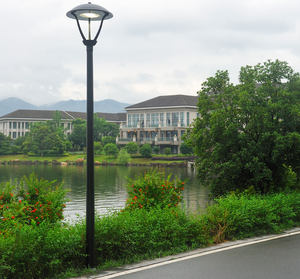 Lampe de jardin extérieure étanche IP65 CHZ, éclairage de cour, éclairage de parking, lampadaire LED - Product Image 1