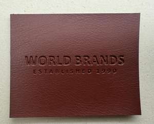 ป้ายหนังยีนส์สำหรับตกแต่งโลโก้แบบนูนทำจากหนัง - Product Image 3