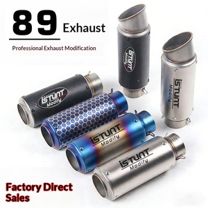 ISTUNT Stainless Steel Motorcycle Racing Exhaust Pipe for Ninja Z250 R6 <strong>CBR</strong> GSX1000 ZX6R R25 R3 <strong>R1</strong> - Product Image 2