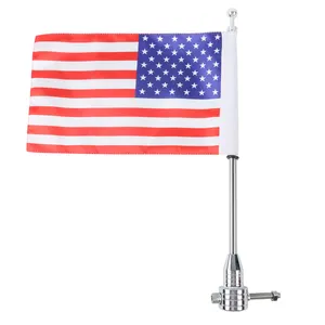 XF29011856-1 Luggage Rack Vertical Flag Pole & American Flag Fit For Harley Road Glide FLHT