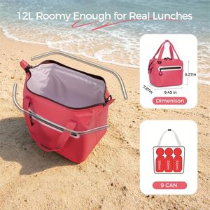 Mochila Nevera Aislada, Bolsa Nevera Suave a Prueba de Fugas, Mochila Ligera con Nevera para Almuerzo, Picnic, Senderismo, Camping, Playa, Parque - Product Image 3