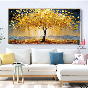 <span class=keywords><strong>Cuadro</strong></span> Decorativo <span class=keywords><strong>de</strong></span> Pared con Diseño Abstracto del Árbol <span class=keywords><strong>de</strong></span> <span class=keywords><strong>la</strong></span> <span class=keywords><strong>Vida</strong></span> <span class=keywords><strong>Dorado</strong></span>, Impresiones en Lienzo para Decoración del Hogar, Cuadros para Decoración <span class=keywords><strong>de</strong></span> Sala <span class=keywords><strong>de</strong></span> Estar - Product Image 1