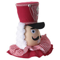 Großhandel Nussknacker Christbaumspitze Weihnachtsdeko 30x30x15cm Top-Ornament für Wohnzimmer Kamin Krippenbaumspitze Feiertagsdekoration