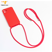 Coque de téléphone personnalisée en TPU à faible MOQ avec sangle bandoulière réglable, accessoire mobile en plastique pour iPhone 16 Pro, design Strange Loop