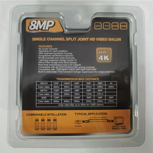 Balun Hỗ Trợ Hd Tvi Cvi Ahd Cvbs 3mp 4mp 5mp 8MP Video Balun Cctv Đồng Trục Xoắn Cặp Video Transmitter 4K Video Balun - Product Image 2