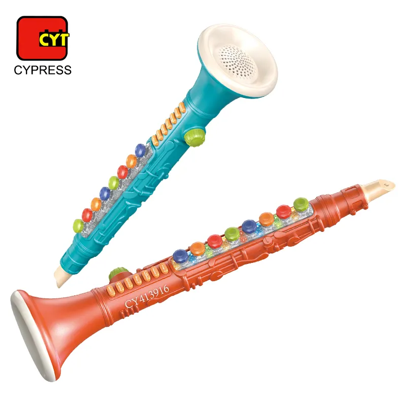Wholesale Clarinet Musical Instrument Early Educational Toys With Light And Music For Kids