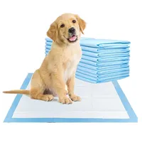 BSCI फैक्टरी 100 पैक पिल्ला कुत्ता प्रशिक्षण पालतू पेशाब पैड के साथ निजी लेबल डिस्पोजेबल प्रशिक्षण पालतू पशु पैड
