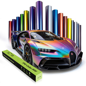 Vinilo Decorativo de Alta Calidad para Automóviles, Tpu Chameleon Wrap Tint, Mate, Brillante, que Cambia de Color, en Venta - Product Image 1