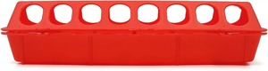 1 pièce Mangeoire au sol pour volailles à double rangée 12/18 trous, en plastique à clapet, pour l'alimentation des poulets, fournitures d'élevage agricole - Product Image 3