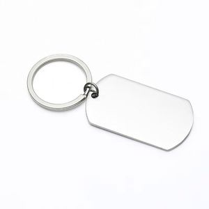 Vente en gros d'usine, porte-clés rond en métal personnalisé, porte-clés en acier inoxydable vierge à graver, porte-clés avec logo - Product Image 6