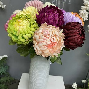 Hot bán nhân tạo Dahlia Chất lượng cao nhân tạo duy nhất gốc Dahlia cho đám cưới trang trí nội thất. - Product Image 2