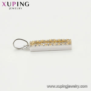 Perhiasan Xuping 30208 Liontin Mode Grosir, Liontin Zirkon Lapis Warna Rhodium - Product Image 4