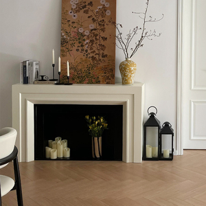 Cheminée en bois classique minimaliste française cheminée salon armoire <span class=keywords><strong>de</strong></span> <span class=keywords><strong>rangement</strong></span> murale pour décoration murale <span class=keywords><strong>de</strong></span> fond d'hôtel - Product Image 2