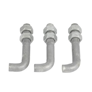 Grade 8.8 HDG L Foundation Right Angle Bolt Hanger Bolt Shape Hook l Type <b>Concrete</b> Anchor Bolt - Product Image 4