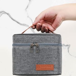 Sac à déjeuner portable grande capacité, sac isotherme en aluminium épais, sac de conservation des aliments frais, sac bento isotherme pour l'extérieur - Product Image 6