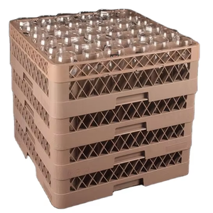 Estante de copas de vino de cocina de plástico con compartimento completo comercial para restaurante de catering - Product Image 1