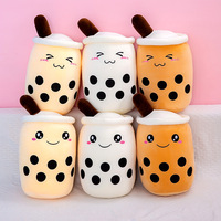 Bantal Boneka Plush Teh Boba Lucu Grosir Pabrik Kustom HQ, Bantal Peluk Imut Teh Susu Menggemaskan, Boneka Boba Isi Dakron