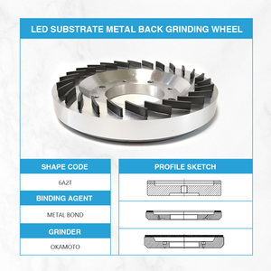 Chips de silicio rueda de molienda trasera arseniuro de <span class=keywords><strong>galio</strong></span> rueda de diamante de adelgazamiento trasero para la industria LED - Product Image 2