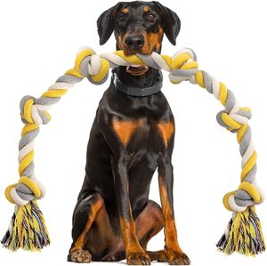 Juguete Interactivo Resistente para Perros, Cuerda de Algodón, Limpieza de Dientes para Perros Pequeños, Resistente a Mordidas, Juguete Ecológico para Mascotas - Product Image 2