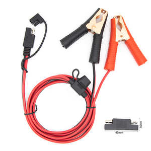 6 Voet/1.8 Meter Draaibaar 16awg, 15a Alligator Clips Naar Sae Connector 12V/24V Sae Quick-Release Adapter Naar Alligator Clips - Product Image 1